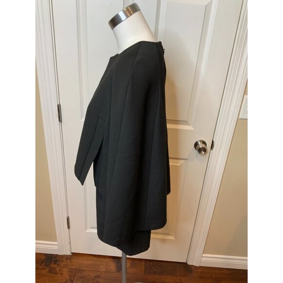 BCBGMaxAzria Brianne Black Shorts 1 Piece Caped Jumpsuit Romper $298, Size 2 - Picture 4 of 6